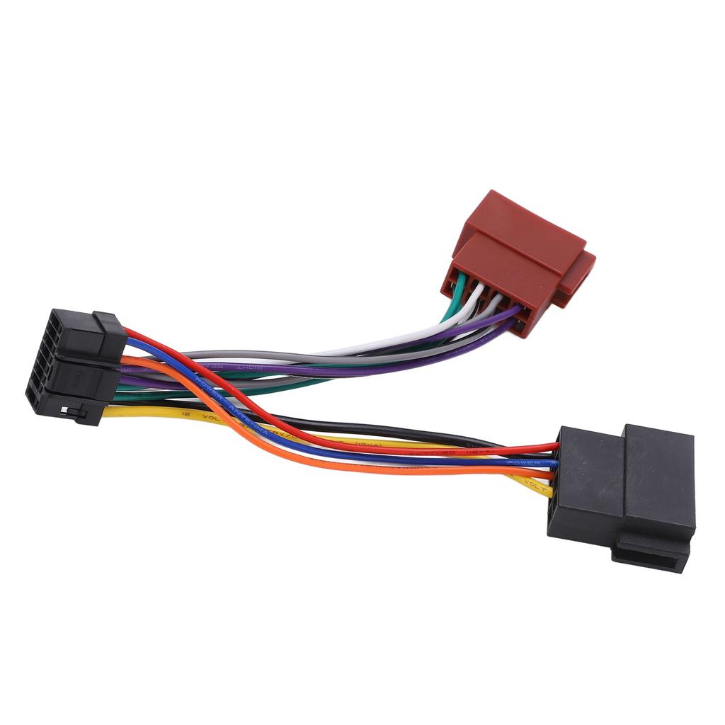 Разъем жгута проводов ISO, штекер адаптера, 16-контактный автомобильный стереорадио, замена для Alpine