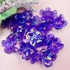 Hanmade Transparent DIY Handmade Materials 21.4*23.6mm Fashion Irregular Necklaces Jewelry Marking Acrylic UV Color Big Flower Beads 10pcs