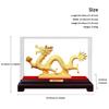 Majestic Soaring Dragon Global Conqueror Figurine, Premium Sandblasted Metallic Sandy Finish, Oriental Feng Shui Art Style Decor, Commanding