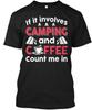 Love Camping And Coffee Funny Gifts T-Shirt Made In the USA Size S To 5XL