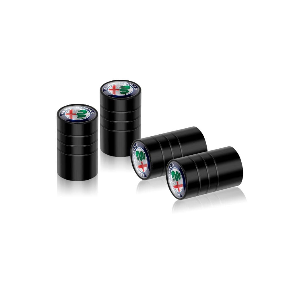 4Pcs 3D Metal Alloy Car Wheel Tire Valve Stem Caps Cover For Alfa Romeo 159 Mito Tonale Stelvio Giulietta Giulia TZ3 Car-Styling ysdf45