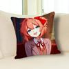 Милые чехлы для подушек S-Sayori DDLC для спальни, гостиной, дивана, домашний декор, полиэстеровый чехол для подушки на молнии