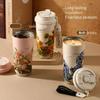 New Water Bottle Van Go-gh Thermos Coffee Cup 2025 New High-looking Double Drinking Cup Lily Of The Valley Flower Gift Water Cup