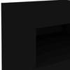 Nightstand with LED Lights Black 50 x 40 x 45 cm