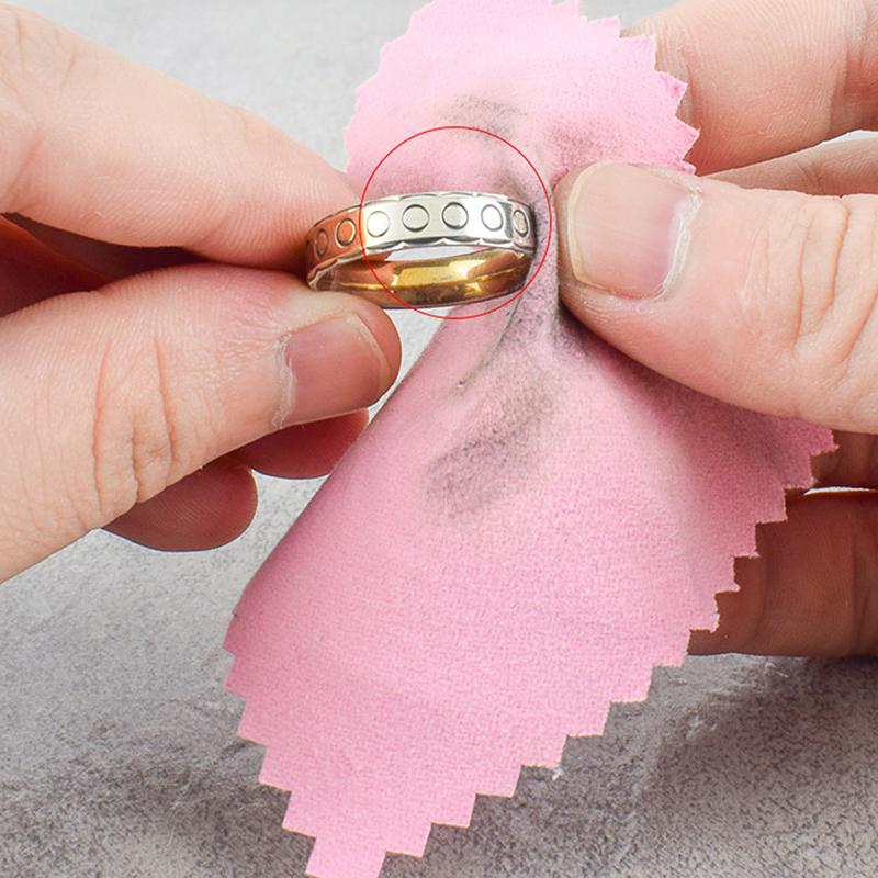 8X8 см цветная чистящая полировальная салфетка мягкая чистая салфетка для протирки ювелирных инструментов*100