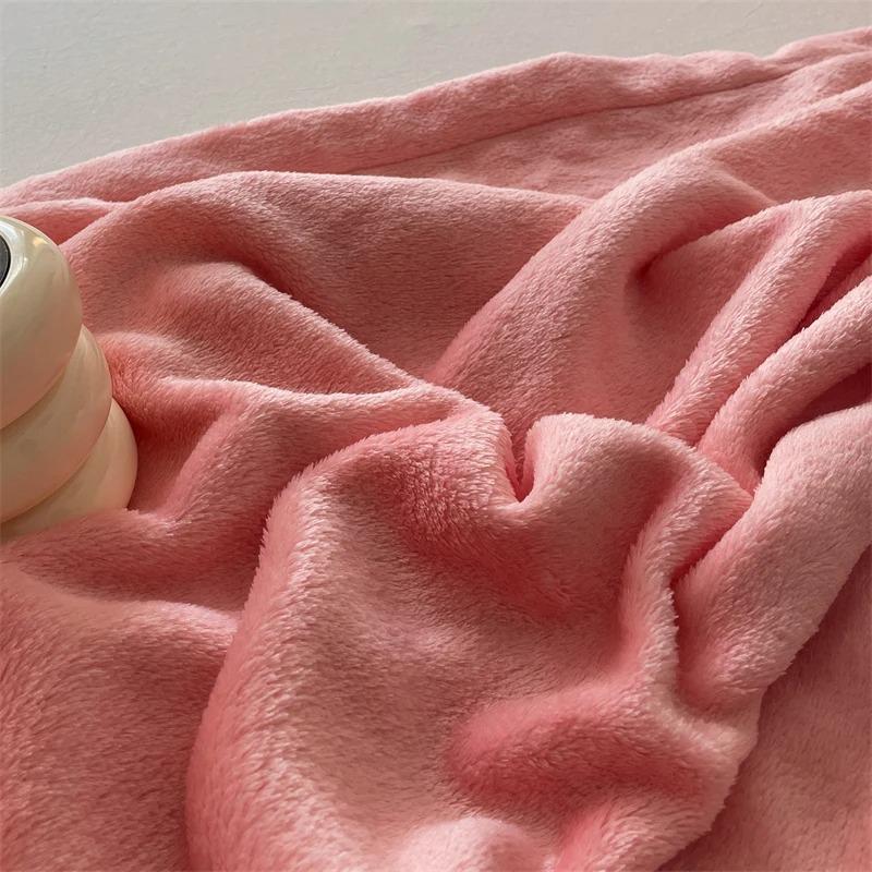 Solid Color Pillows Cover Velvet Pillowslip 48x74cm Soft Flannel Pillowcase Rectangle Cushion Cover 2pcs Warm Pillow Cases