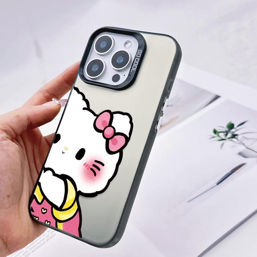 Sanrio TK Милый Черный Чехол для Телефона Hello Kitty для Apple 17