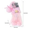 Faceless Dwarf Doll Fight Cancer Theme Plush Gnome Ornament Desktop Decoration For Women Breast Cancer Care Day Home Decor
