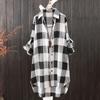 Women Casual Plaid Shirt Fashion Oversized  Loose Button Outdoorwear Tunic Shirt Blouse Female Long Sleeve Beach Sun Tops