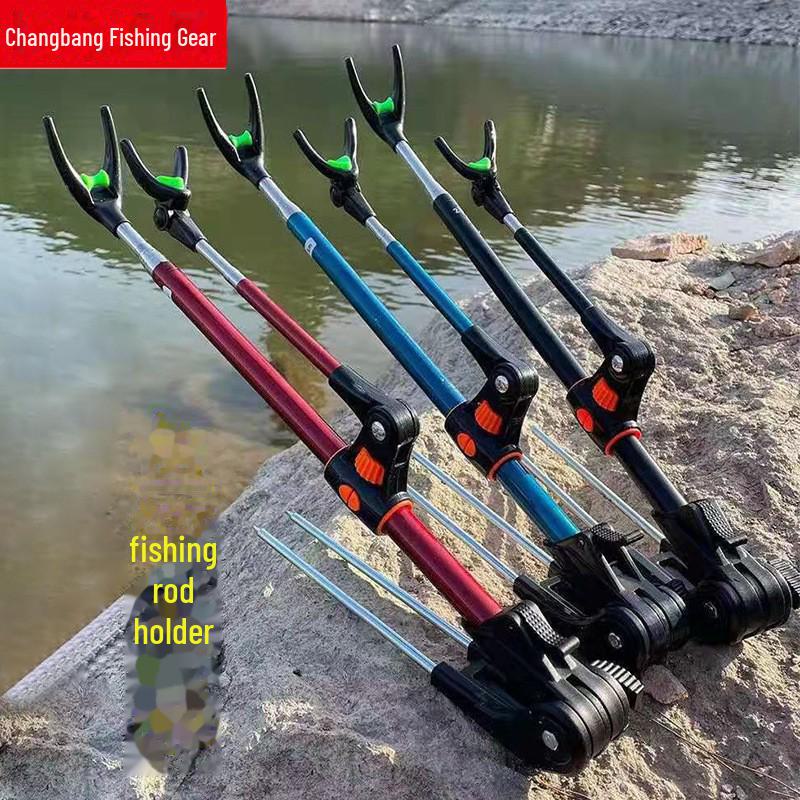 Держатель удочек Black King Kong двойного назначения с кронштейном-башней и заземляющим контактом, телескопическая конструкция.