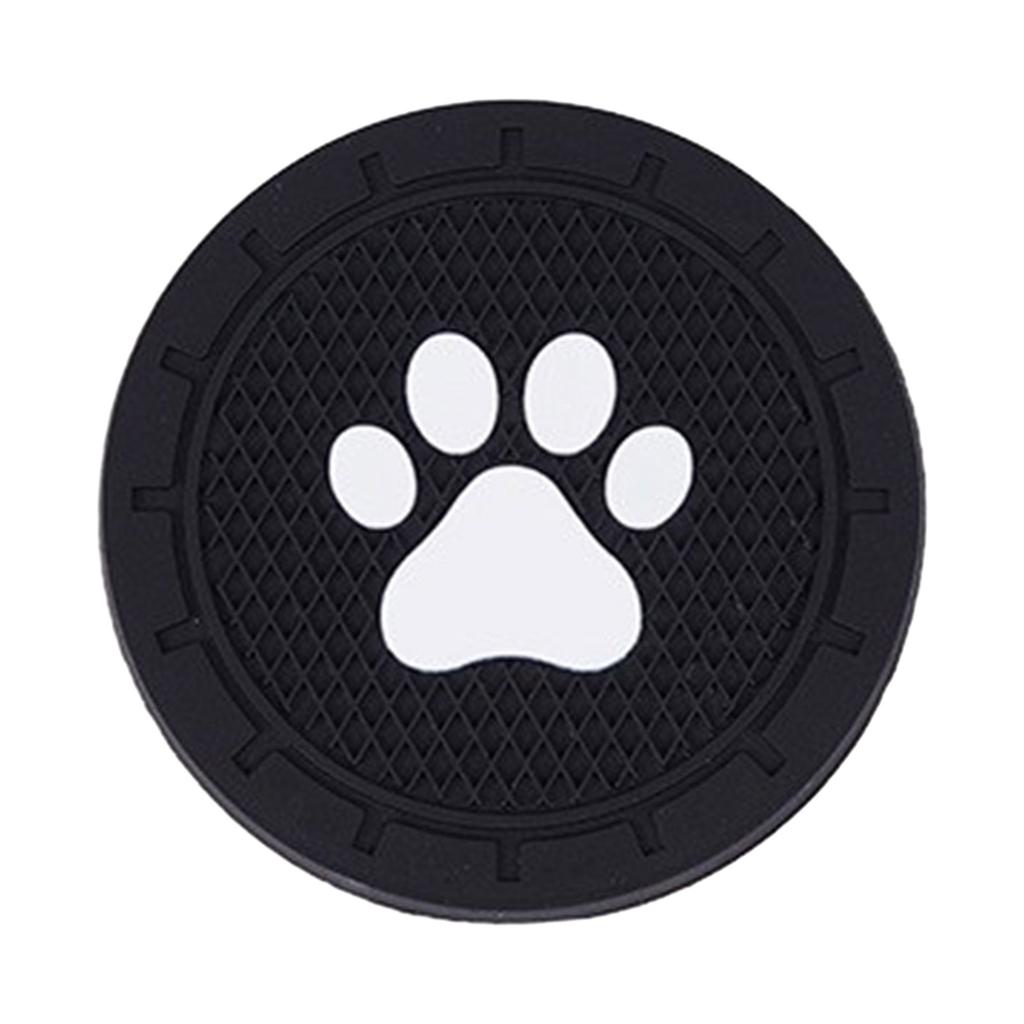 Подставка для стакана с водой в автомобиль, коврик с рисунком кошачьей лапки, вшитый нескользящий коврик, универсальный автомобильный держатель для бутылок, подставка под стакан 2,75 дюйма