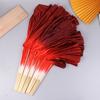 10-50Cm Length Adult Imitation Silk Dance Fan Double Sided Gradient Red Color Dancer Practice Dance Props Chinese Folk Dance Fan