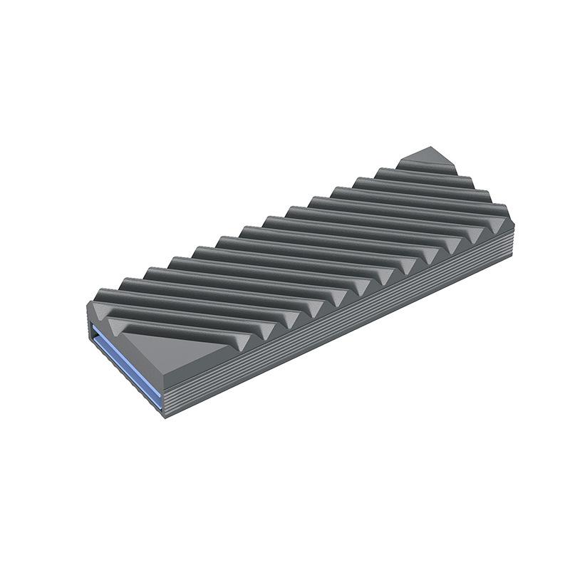 Радиатор охлаждения SSD M.2, Охлаждение жесткого диска 2280 NVMe NGFF SSD, Алюминиевый охладитель-радиатор с термосиликоновой прокладкой для материнской платы