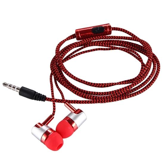 3.5mm Wired In-ear Stereo Music Earphone Earpiece Hands-free Mic for Smart Phone