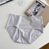 Women Mid Waist Pure Cotton Seamless Antibacterial Breathable Solid Panties