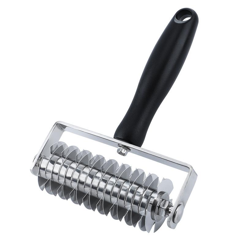 Stainless Steel Dough Roller Docker, Pizza Roller Pin Wheel Hole Puncher For Pie Bread, Kitchen Gadget
