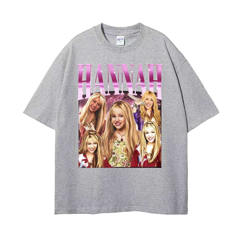 Limited Retro Hannah Montana Movie T Shirts Men Women Harajuku High Street Oversized Tshirt Casual Comfort Short Sleeve T Shirt