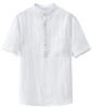 EASTEMPO Short Sleeve Summer Loose Solid Plus Sizes Men's T-Shirt, Cotton-Linen, Fit, Stylish, Color, Lightweight, (JP, Alphabet, XL, White)