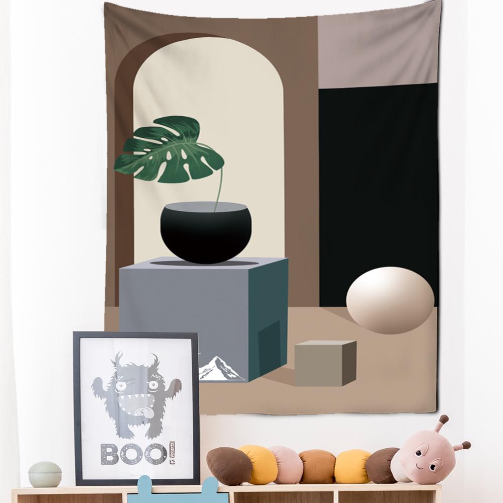 Картина маслом гобелен настенный цветок богемный стиль Ins искусство хиппи тапиз современная девушка общежитие домашний декор