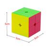 Qiyi QY3043 Two-Layer Real Color Magic Cube for Beginners - Smooth Puzzle for Children and Students