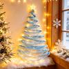 Reusable DIY Xmas Tree Pearls String Christmas Decor Ribbon Christmas Tree  Glass Tiles