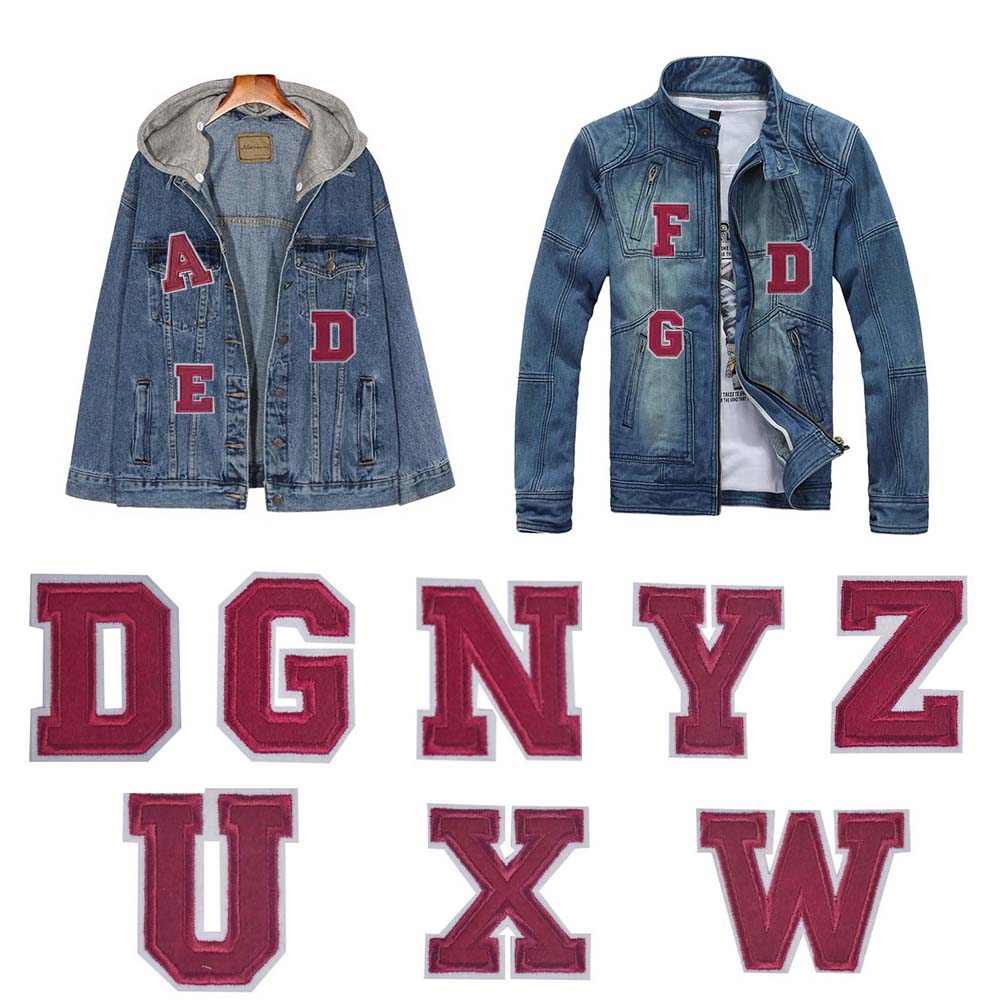 AZ Английский алфавит Одежда Алфавит Вышивка Аппликация Одежда Вышивка Буквы Нашивки Нашивки