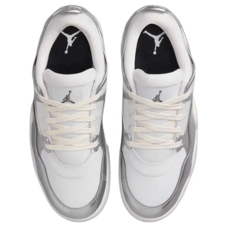 Кроссовки женские Air Jordan 4 RM Chrome серебристо-белые Summit-White HV5972-101