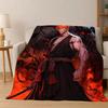 Anime Bleach Kurosaki Ichigo Cartoon Flannel Blanket Soft Warm Blanket Throw Blanket for Bedroom Living Room Bed Travel Picnic