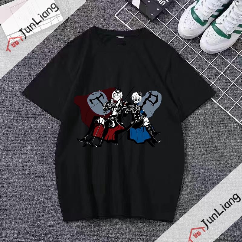 Японское аниме Черный дворецкий мультфильм комикс мужская футболка с коротким рукавом с круглым вырезом для стритвира мужскаяженская одежда