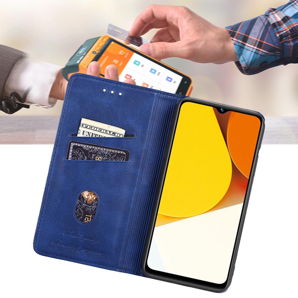 Чехол-кошелек в стиле ретро для Vivo Y31 Y51 Y21 2020 Y20 V21E V21 V20 SE Y53S Y55S V23E, чехол из искусственной кожи, кобура, подставка, слоты для карт, бампер для телефона