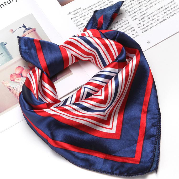 Шелковый шарф весна-осень: Профессиональный женский квадратный шарф для офисных работников