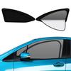 Integrated Curtain with Steering Wheel Cover for Toyota Aqua Easy Installation and Light Side Sunshades for Driver and Passenger 2 Panels 2-in-1