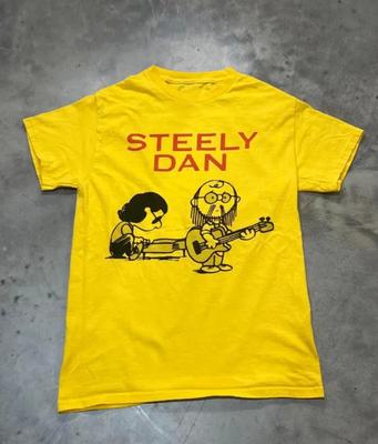 Рок Steely Dan Золотая футболка Хлопок Взрослый S-5XL GS560 Унисекс Футболка