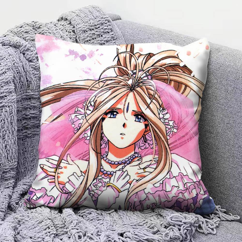 Belldandy Oh My Goddess Anime Pillow Covers Home Sofa Cushion Covers and Aecorative Custom