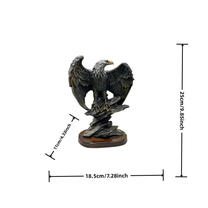 Resin Eagle Statue Decorative Figurines, Home Office Desk Decoration, Symbol of Wealth, Freedom Power, Birthday Gift, Holiday