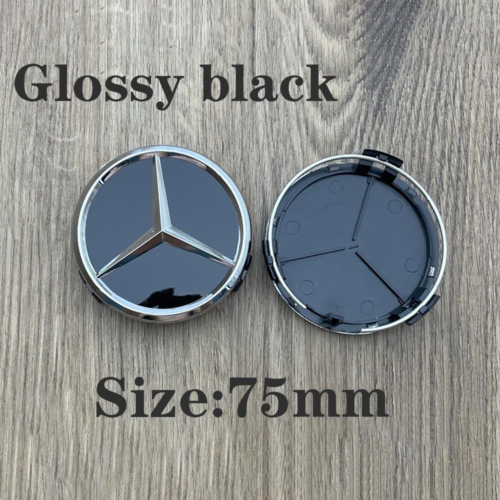 AABCM1 75mm Car Wheel Center Logo Hub Cap For Mercedes Benz AMG W204 C218 A207 C117CLA CLS E Class W212 S212 X166 W176W205 W246