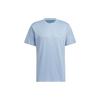 Sporty Casual Cooling Solid Color Crew Neck T-Shirt Men Tops Sky-Blue JD5224