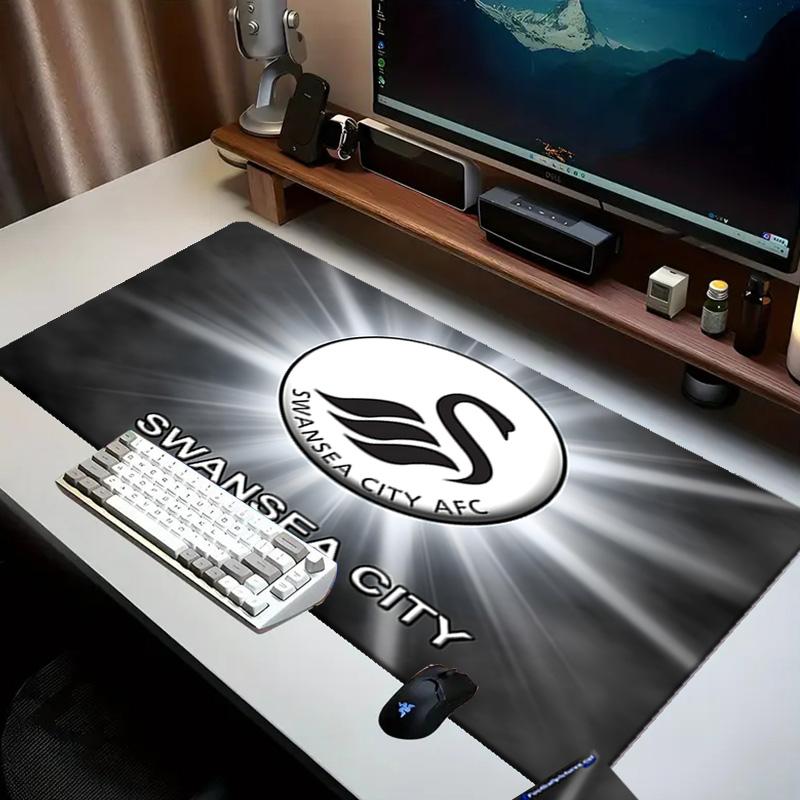 Swansea City Crest Mouse pad Office Desk Mat, Gaming Mouse Pad Mousepad, keyboard pad,Heavy-Duty Non-Slip Rubber Backing, Gift