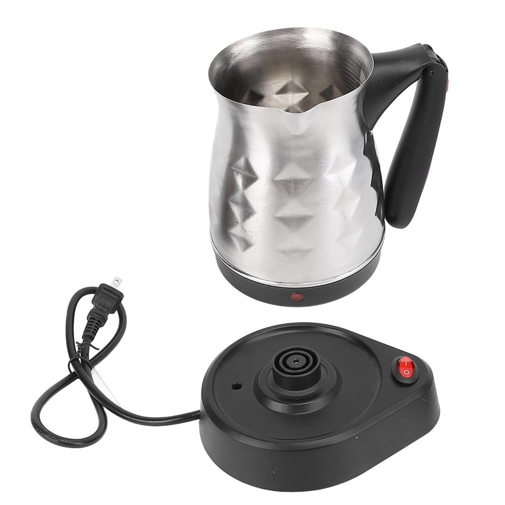 1pcs Cordless Base Electric Coffee Pot Anti Scald Handle Turkish Coffee Kettle For Coffee Lovers