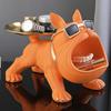 French Bulldog Figurine Key Storage Tray Big Mouth Sunglasses Dog Resin Statue Jewelry Trinket Keys Container Box Animal Desktop Decoration Ornament