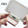 Retro Desk Accessory Wooden Typewriter Memo Clip, Vintage Place Card Holder, Nostalgic Organizer Decorative Message Photo Picture Holder