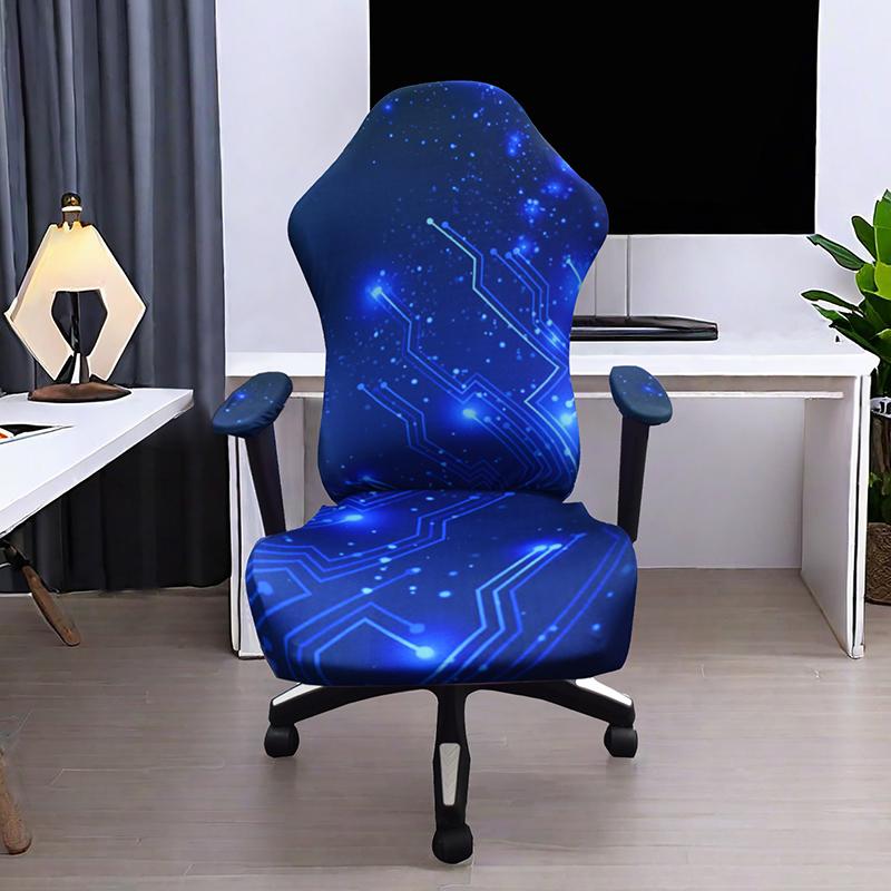 Gaming Chair Cover Punk Style Elastic Universal Computer Chair Backrest Cover Swivel Chair Armchair Seat Protector Covers