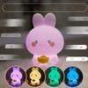 Новый светодиодный ночник RGB милый кролик силиконовый светильник для сна USB перезаряжаемый датчик спальня прикроватная тумбочка ребенок ребенок подарок Прямая поставка