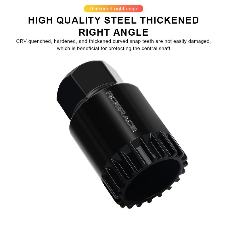 Bicycle Bottom Bracket Removal Tool BB Puller 20 Teeth Black Mountain Road Bike Sleeve Wrench Maintenance MTB Repair Tools