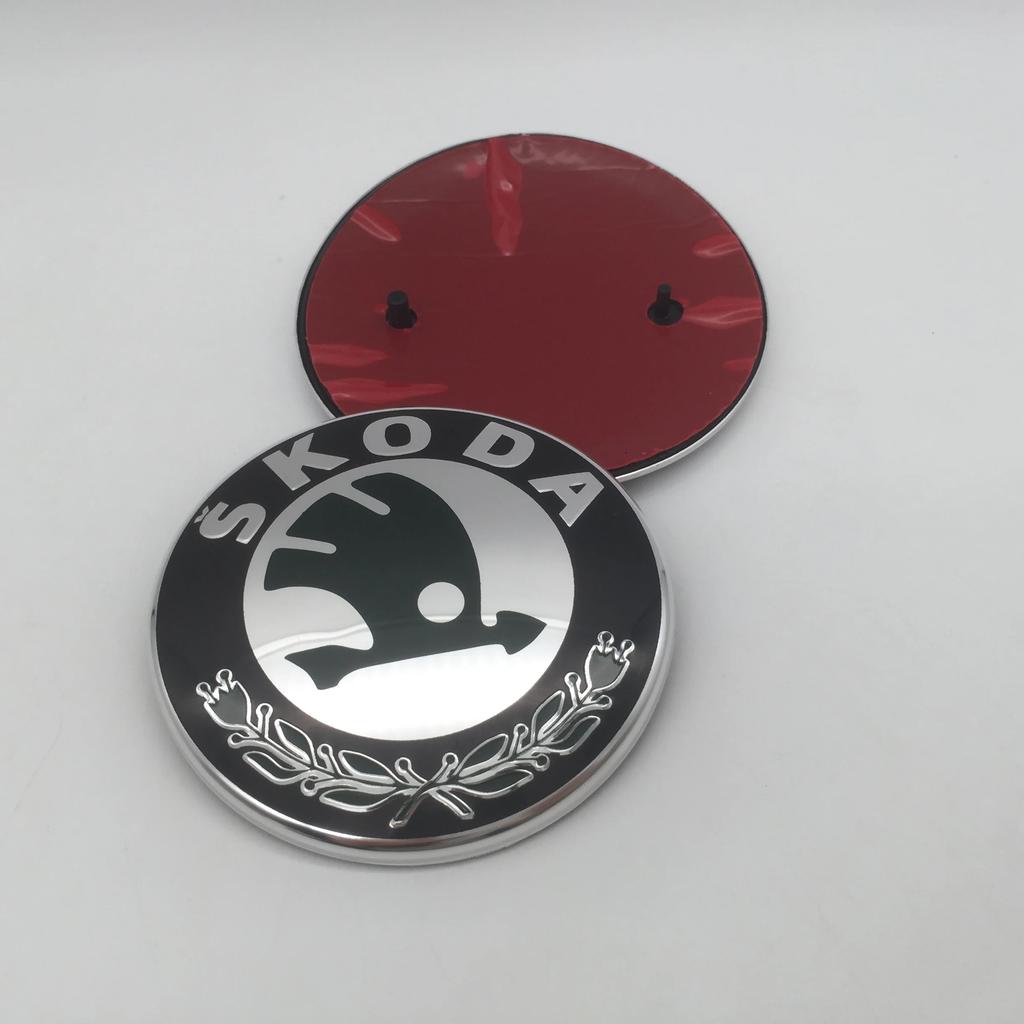 Car Sticker 2026 Hot 1pcs 3D  88mm 79mm for SKODA Car Front Grille Head Hood Bonnet Emblem Rear Tail Bumper Trunk Sticker Badge 