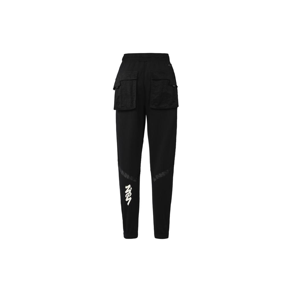 Jordan Вязаные джоггеры с большим карманом и принтом Dri-Fit Zion, мужские брюки черного цвета DH0585-011
