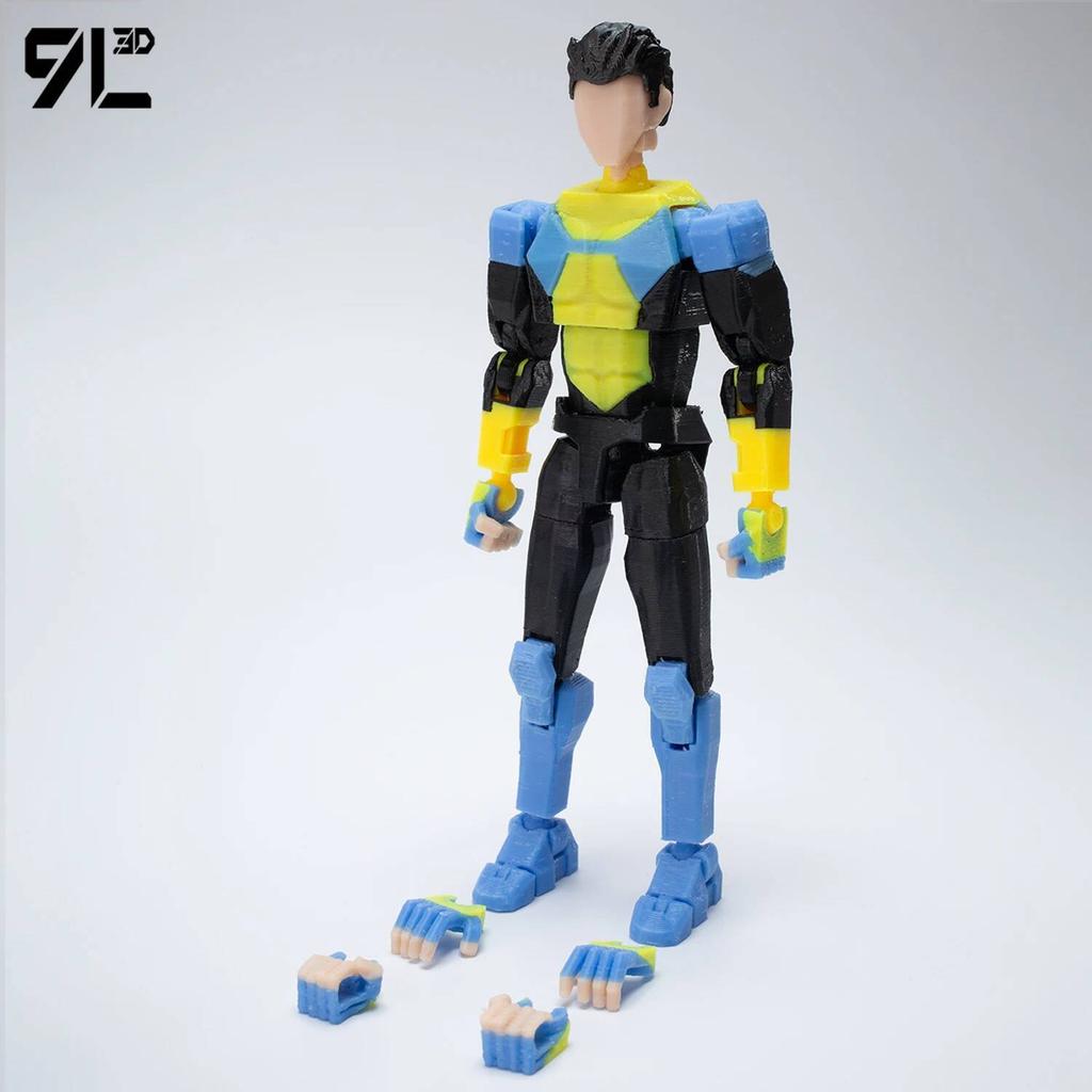 9L3D Печатная Неуязвимая Техно-Куртка Игрушки Фигурки Действия Титан13 T13 Манекен 13 Супергерои Многосуставные Подвижные Игрушки-Трансформеры