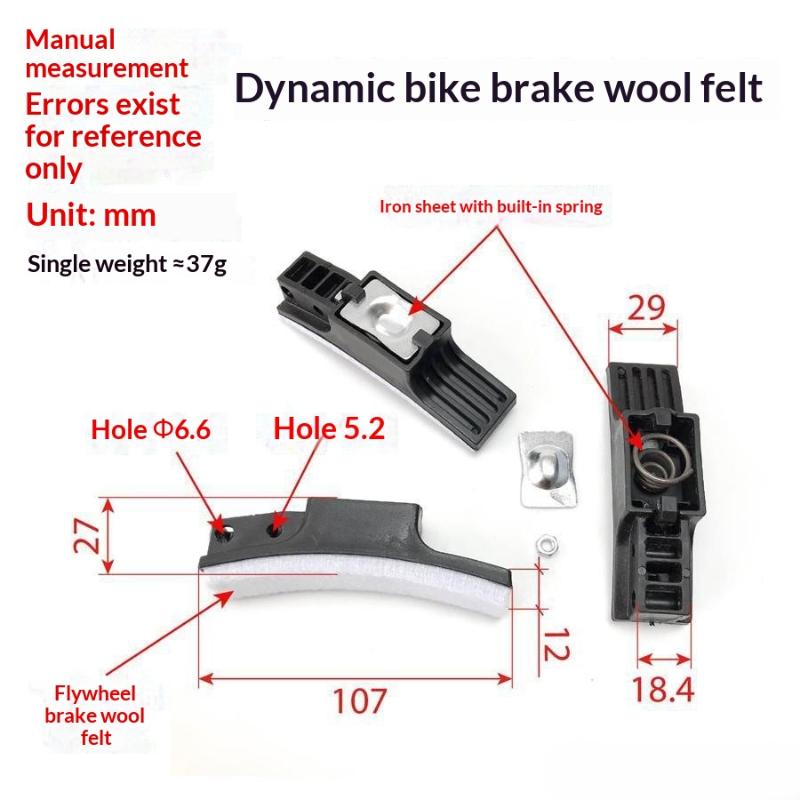 Spinning Bike Brake Pad 6mm Premium Quality Fiber Long Service Life Replacement Part for All Fitness Cycle