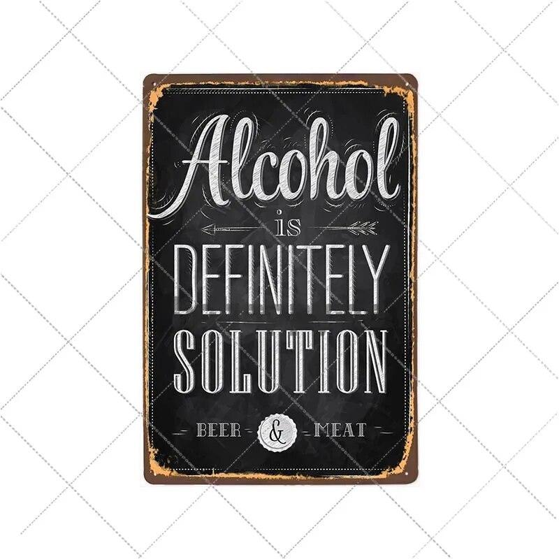 Ретро алкогольные знаки, забавная металлическая табличка, винтажные пивные тарелки, бар, паб, клуб, человек, пещера, украшение на стену, домашний декор 20x30 см