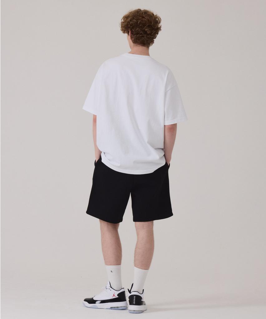 Gesison [L~4XL] Футболка большого размера с коротким рукавом_Identity White